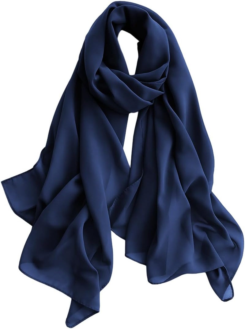 Harewom Chiffon Hijab for Women Sheer Shawl and Wraps for Wedding Bridal Scarves Summer Lightweight Sun-proof Scarf - Image 1